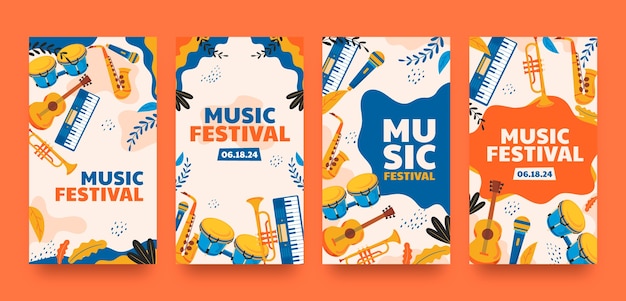 Diseño de plantillas de festivales de música