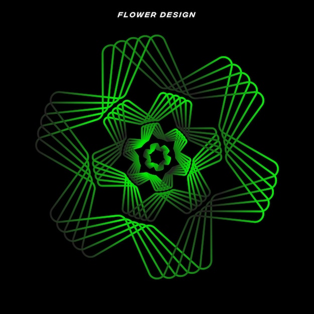 Diseño de plantillas de flores