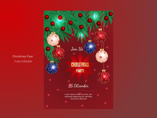 Vector diseño de plantillas de folletos navideños