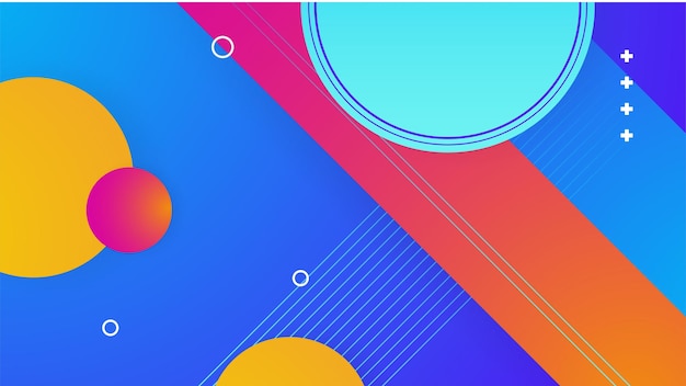 Diseño de plantillas de fondo abstractas coloridas y modernas Diseño gráfico abstract vectorial Patrón de pancarta Presentación de plantillas web de fondo