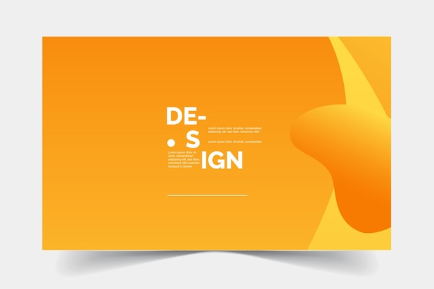 Diseño de plantillas de fondo amarillo abstractas