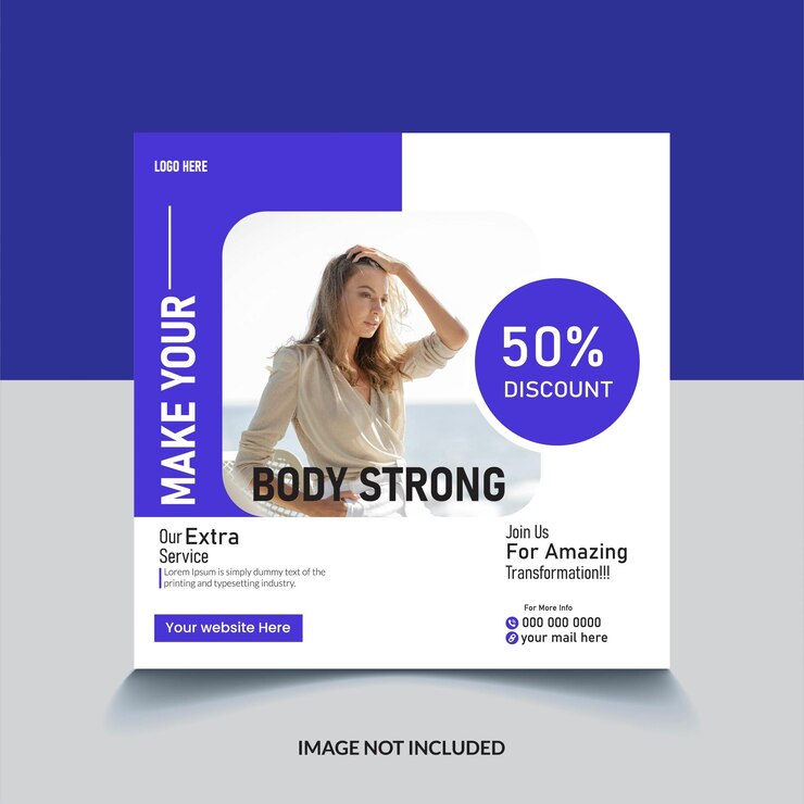 Diseño de plantillas de gimnasio de gradiente EPS gratis