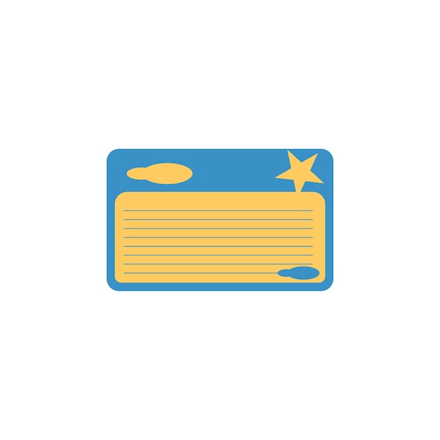 diseño de plantillas de ilustraciones vectoriales de iconos de notas pegajosas