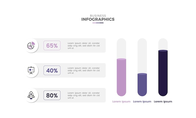 Diseño de plantillas de infografías de círculos de negocios modernos y coloridos para la presentación y visualización de datos