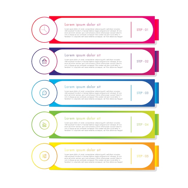 Diseño de plantillas infográficas creativas Diseño de ilustraciones vectoriales Diseño de infografías coloridas
