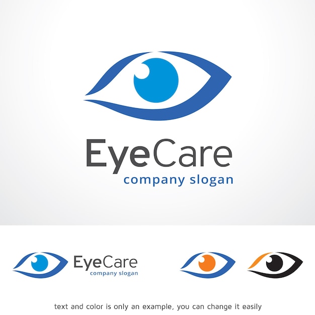 Diseño de plantillas de logotipo para el cuidado de los ojos Vector Emblema Diseño de concepto Símbolo creativo Icono