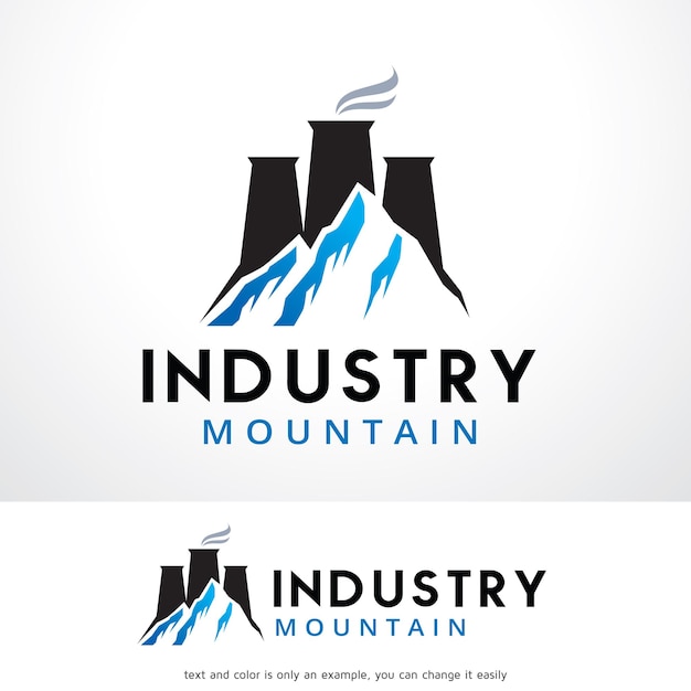 Diseño de plantillas de logotipo de la industria de la montaña Vector Emblema Diseño de concepto Símbolo creativo Icono