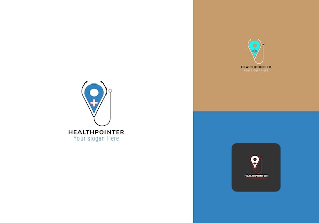 Diseño de plantillas de logotipo médico concepto de diseño de emblema vectorial icono de símbolo creativo