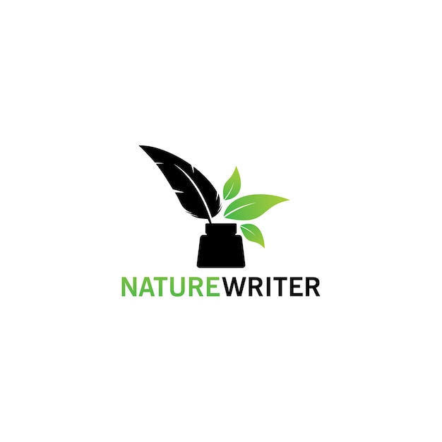 Diseño de plantillas de logotipo Nature Writer