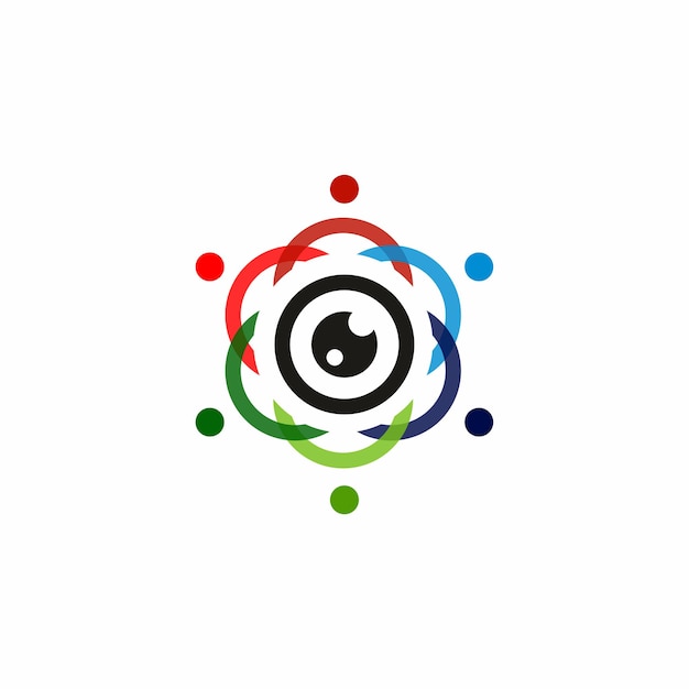 Diseño de plantillas de logotipo de personas creativas Diseño de ilustraciones vectoriales