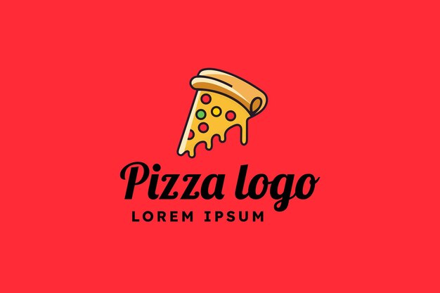 Diseño de plantillas para el logotipo de la pizza