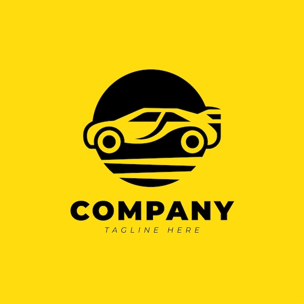 Diseño de plantillas de logotipos de automóviles minimalistas