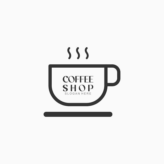 Diseño de plantillas de logotipos de cafeterías