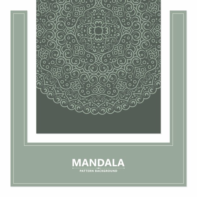 Diseño de plantillas de mandalas florales decorativas elegantes para un telón de fondo creativo