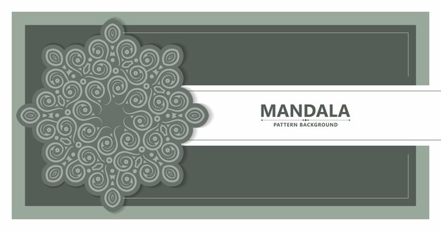 Diseño de plantillas de mandalas florales decorativas elegantes para un telón de fondo creativo