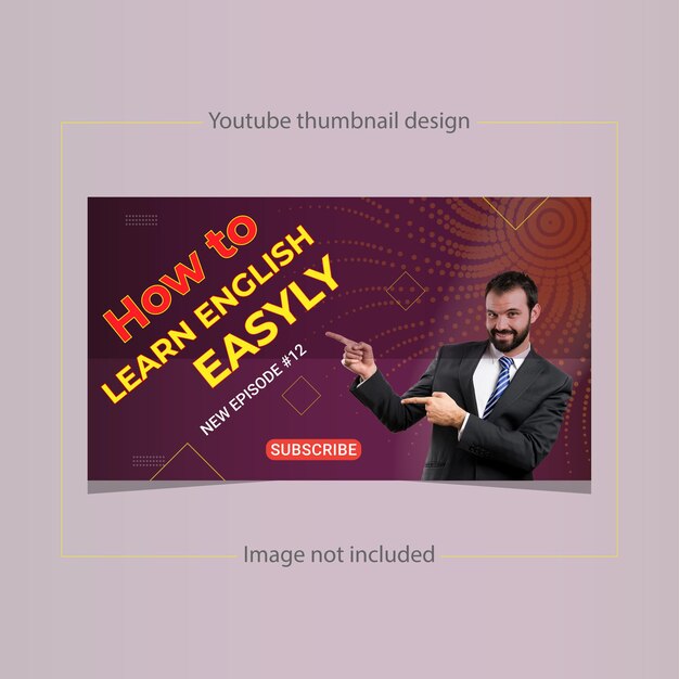 Diseño de plantillas de miniaturas de YouTube y banners web