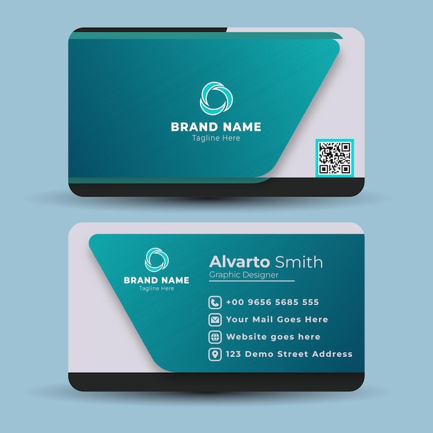 Diseño de plantillas modernas para tarjetas de visita