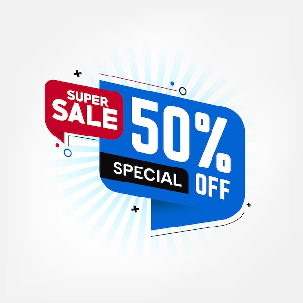 Diseño de plantillas de ofertas especiales de súper venta