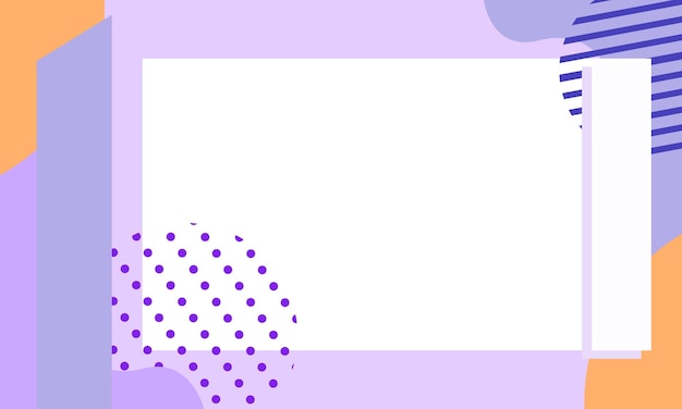 Diseño de plantillas de pancartas de blog en pastel de Memphis