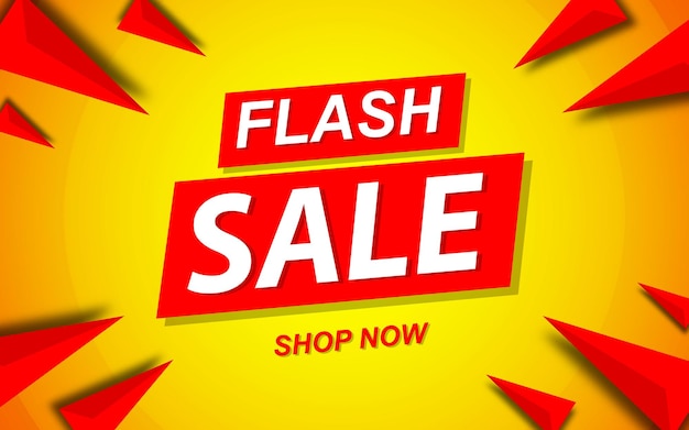 Diseño de plantillas de pancartas de venta flash para la web o las redes sociales