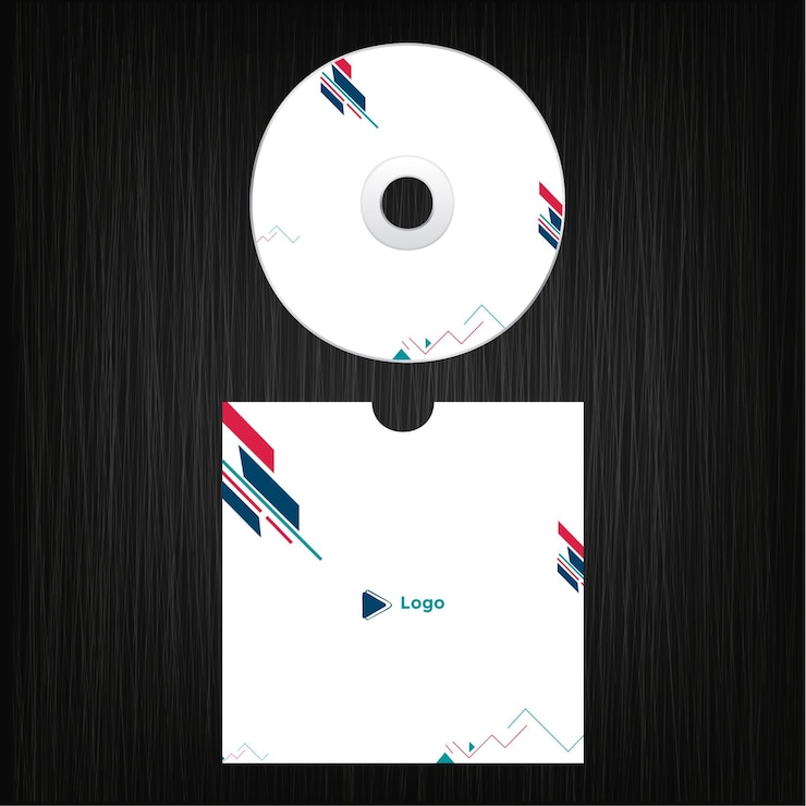 Vector diseño de plantillas de portadas de cd profesionales y elegantes