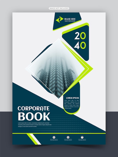 Vector diseño de plantillas de portadas de libros vectoriales