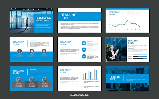 Diseño de plantillas de presentaciones de negocios en PowerPoint