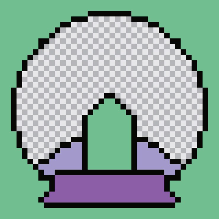 Vector diseño de plantillas de publicaciones de pixel art en las redes sociales