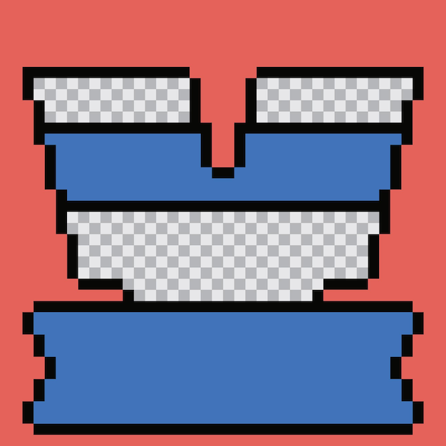 diseño de plantillas de publicaciones de pixel art en las redes sociales