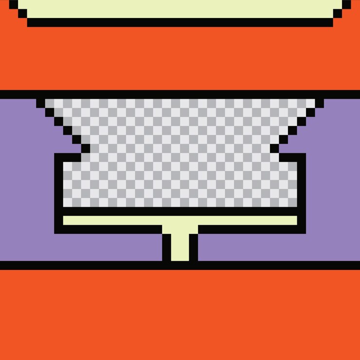 Vector diseño de plantillas de publicaciones de pixel art en las redes sociales