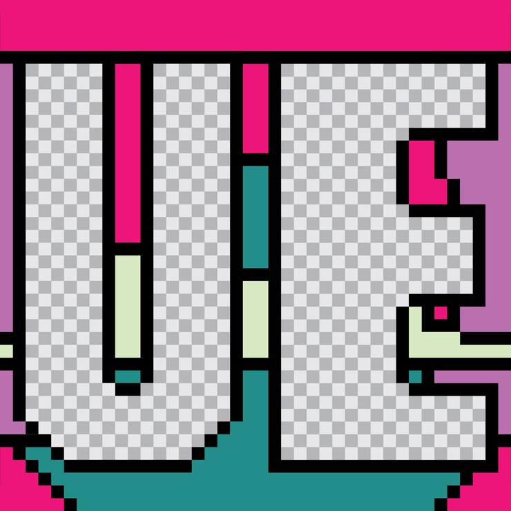 Vector diseño de plantillas de publicaciones de pixel art en las redes sociales