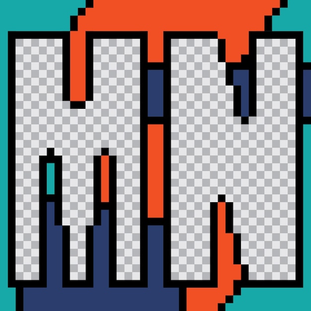diseño de plantillas de publicaciones de pixel art en las redes sociales