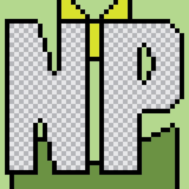 Vector diseño de plantillas de publicaciones de pixel art en las redes sociales