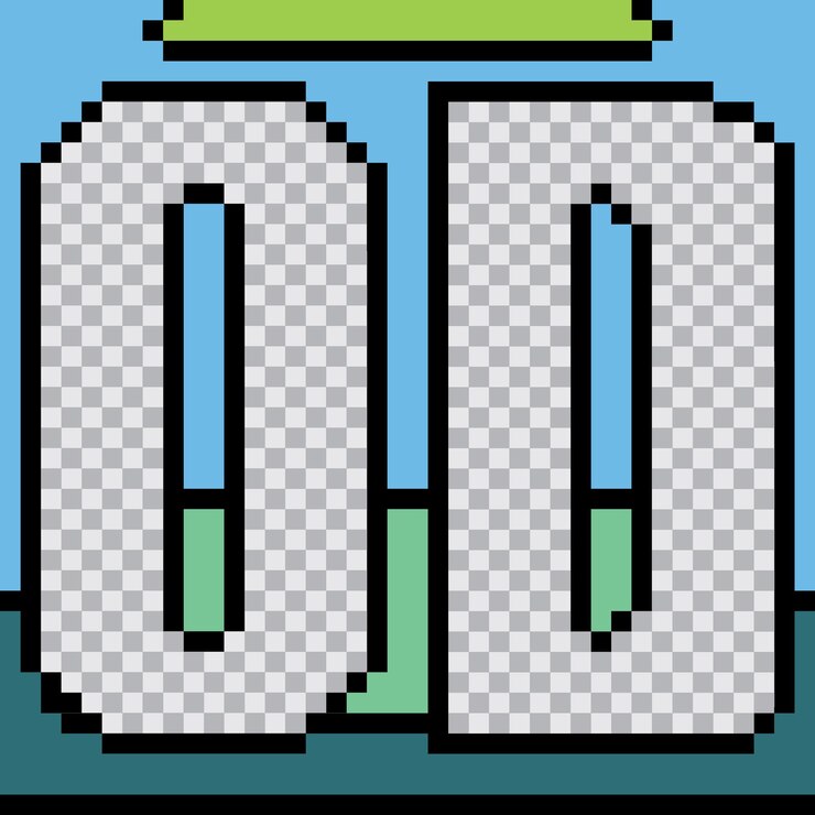 Vector diseño de plantillas de publicaciones de pixel art en las redes sociales