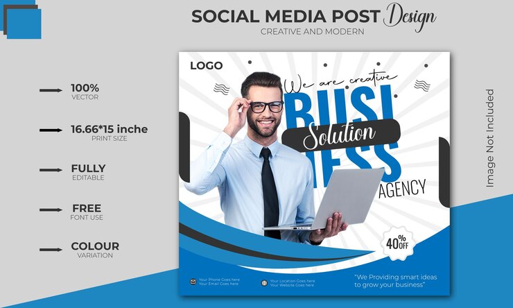 Diseño de plantillas de publicaciones en redes sociales corporativas y redes sociales
