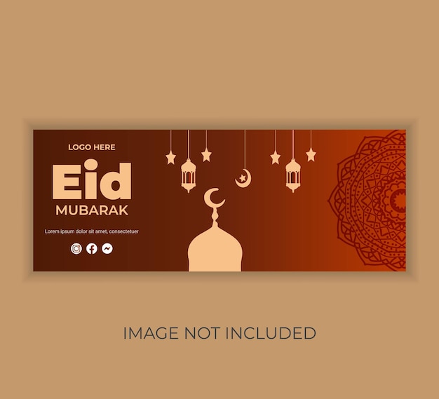 Vector diseño de plantillas de publicaciones en las redes sociales de eid mubarak