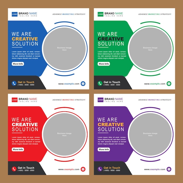 Diseño de plantillas de publicaciones de redes sociales para empresas