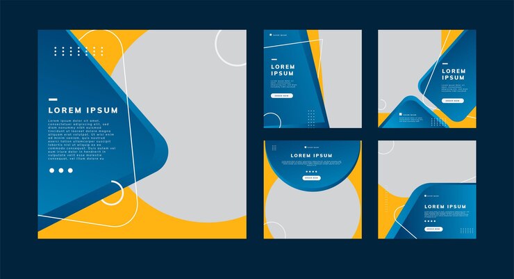 Vector diseño de plantillas para redes sociales
