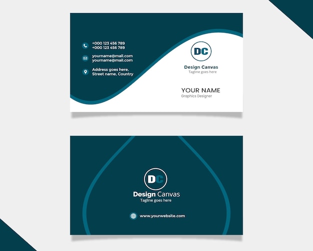 Diseño de plantillas de tarjetas de identidad corporativas creativas, modernas y limpias