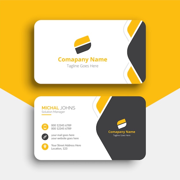 Diseño de plantillas de tarjetas de visita de identidad corporativa