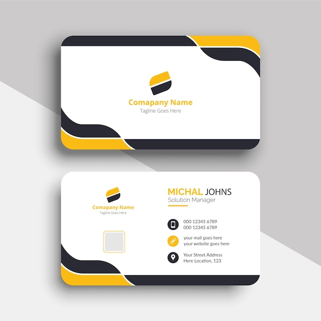 Diseño de plantillas de tarjetas de visita de identidad corporativa