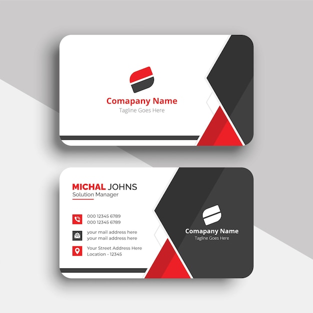 Diseño de plantillas de tarjetas de visita de identidad corporativa