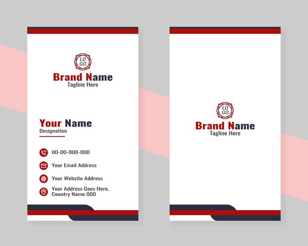 Diseño de plantillas de tarjetas de visita modernas y corporativas