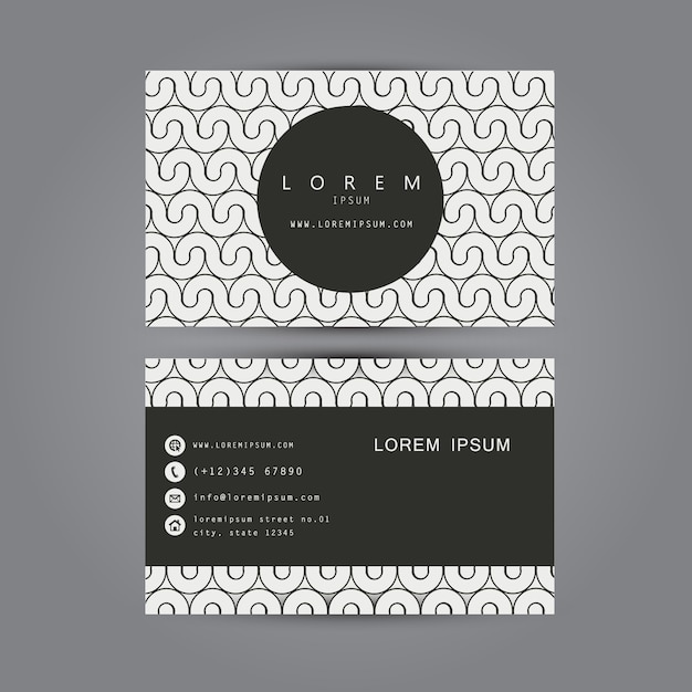 diseño de plantillas de tarjetas de visita