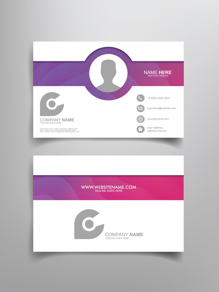 Vector diseño de plantillas de tarjetas de visita