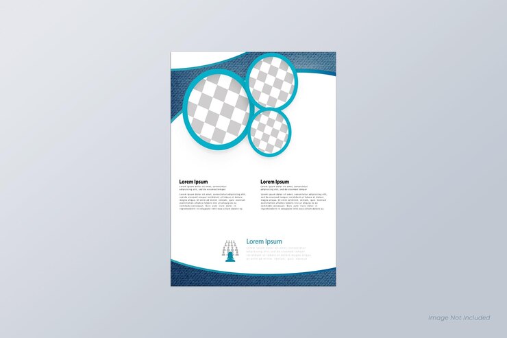 Vector diseño de plantillas de vector beautiful blue flyer