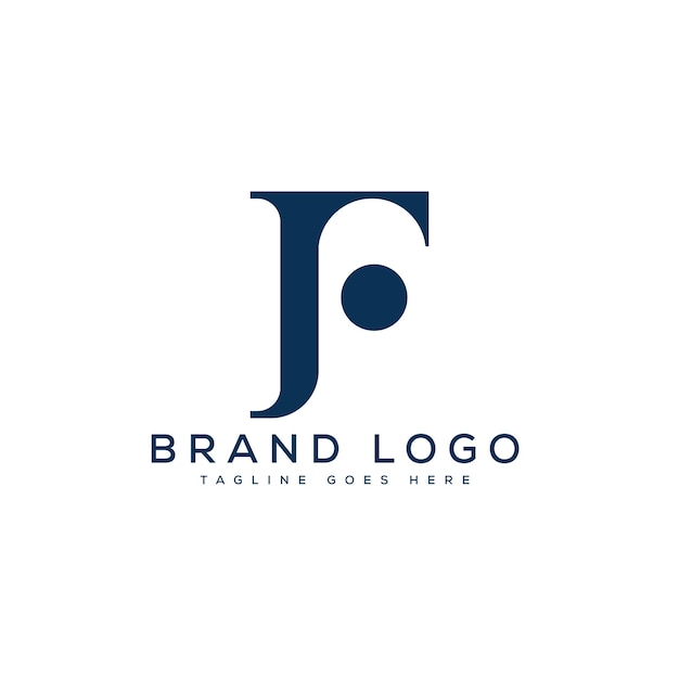 Diseño de plantillas vectoriales de diseño de la letra F del logotipo para la marca