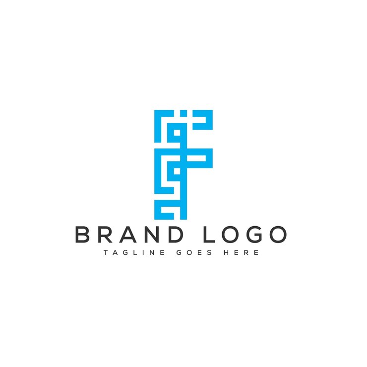 Vector diseño de plantillas vectoriales de diseño de la letra f del logotipo para la marca