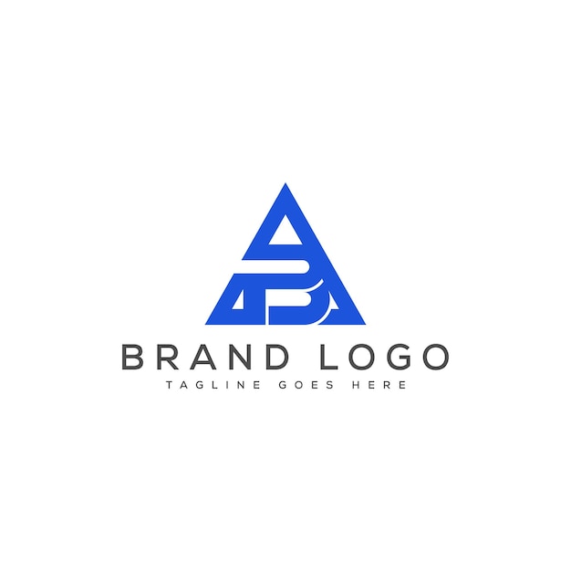 Diseño de plantillas vectoriales de diseño de letras del logotipo AB para la marca