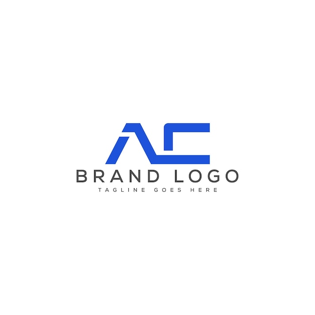 Diseño de plantillas vectoriales de diseño de letras del logotipo de CA para la marca